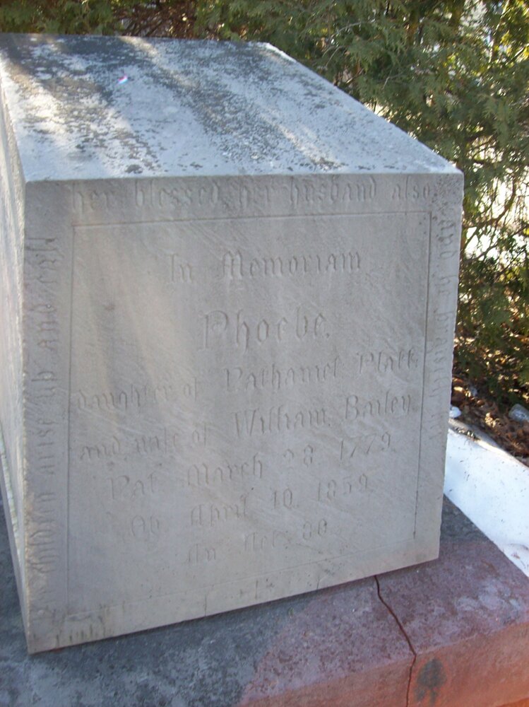 Picture of Pheobe (Platt) Bailey's tombstone